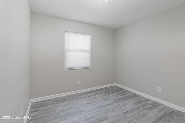 empty room featuring light hardwood / wood-style flooring