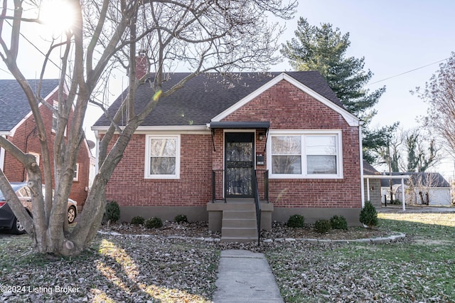 view of bungalow