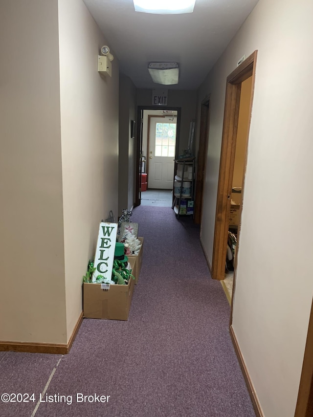 8910 Main St, Campbellsburg, KY 40011 - hall featuring carpet floors and baseboards