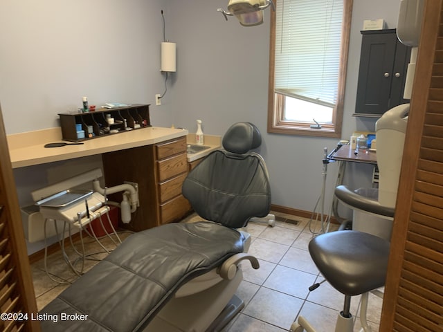 8910 Main St, Campbellsburg, KY 40011 - bathroom featuring tile patterned floors, baseboards, and visible vents