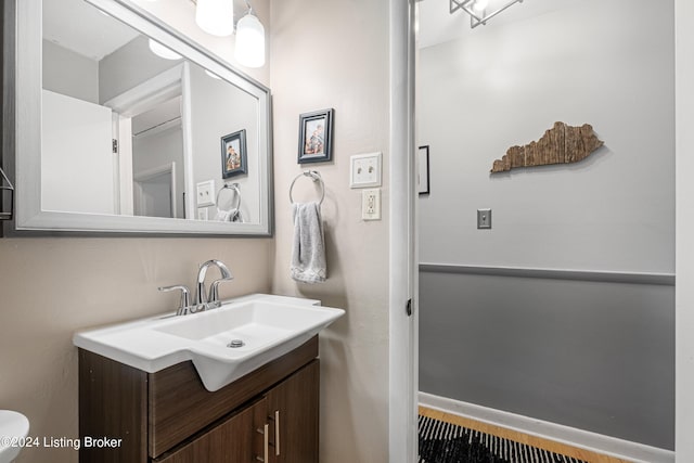 bathroom with vanity