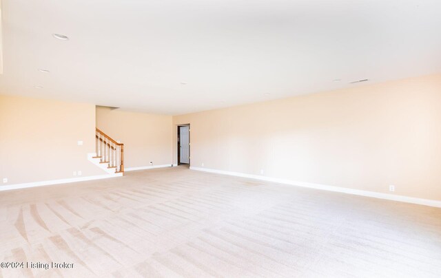 view of carpeted empty room