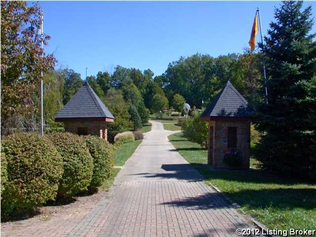 view of home's community with a lawn