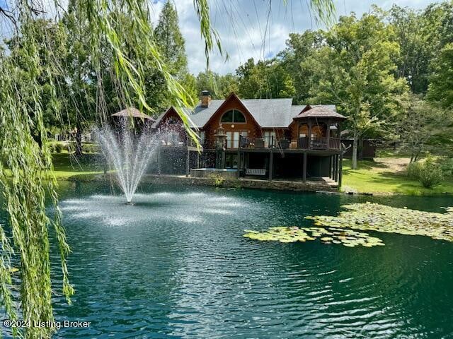 view of water feature