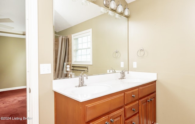 bathroom featuring vanity