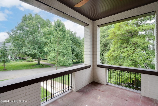 view of balcony