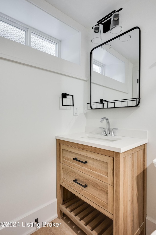 bathroom featuring vanity