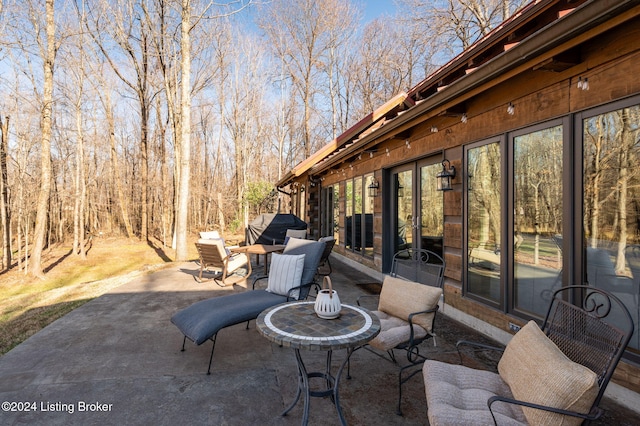 view of patio / terrace featuring area for grilling