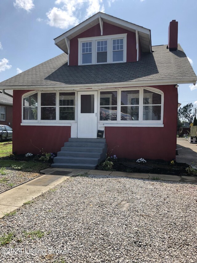 view of bungalow-style home