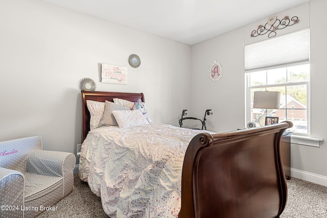 bedroom featuring carpet flooring