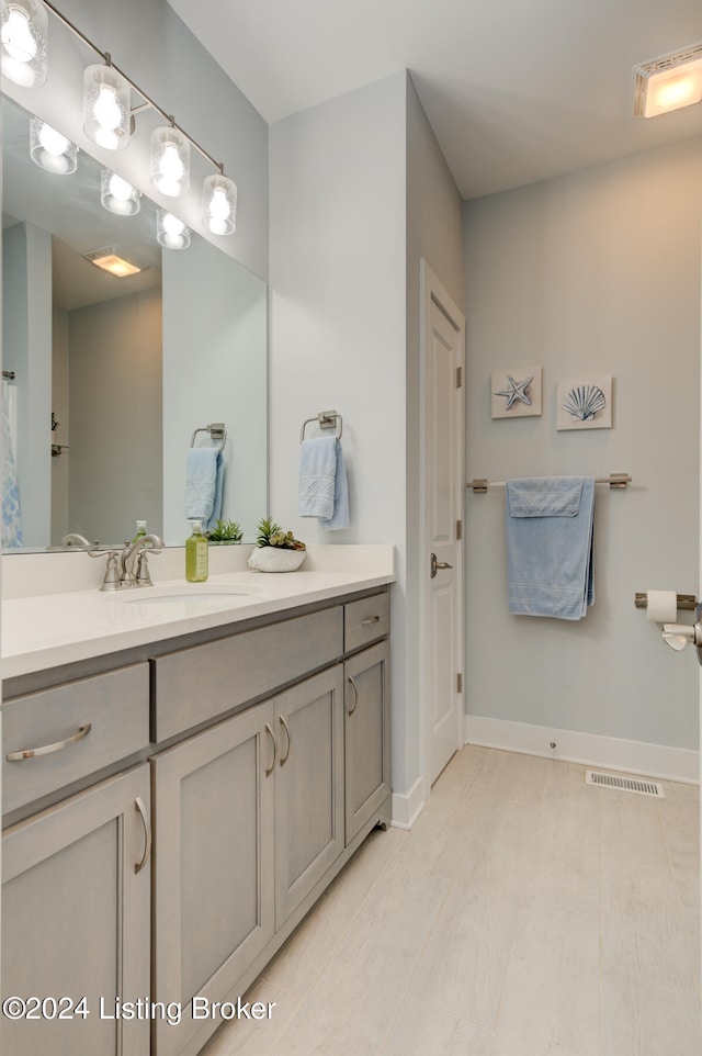 bathroom with vanity