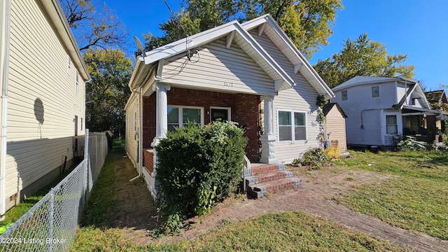 view of bungalow-style home