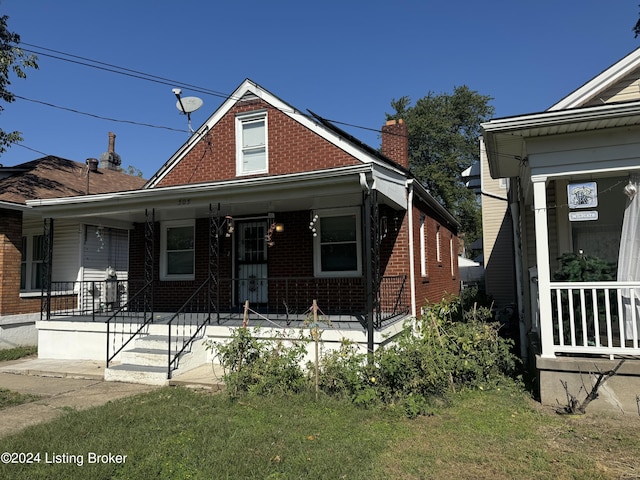 view of front facade with a porch