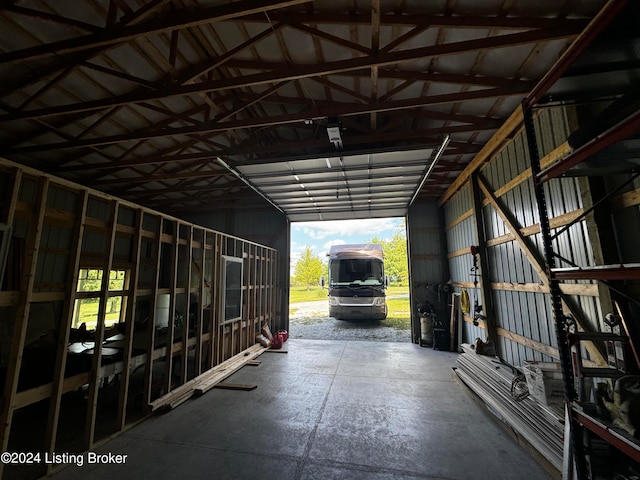 view of horse barn