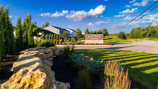 exterior space with a lawn