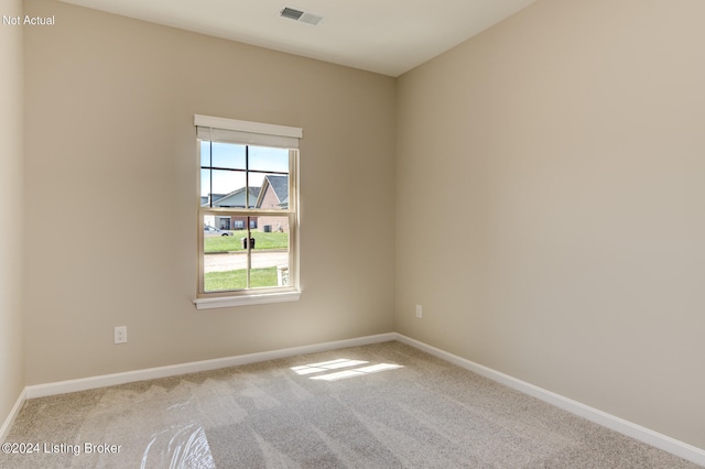 view of carpeted empty room