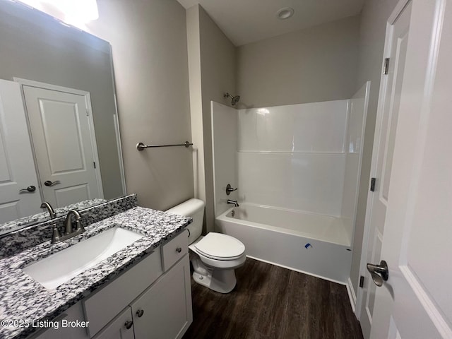 LOT13 Deer Vista Dr, Louisville, KY 40291 - bathroom featuring wood finished floors, toilet, vanity, and bathing tub / shower combination
