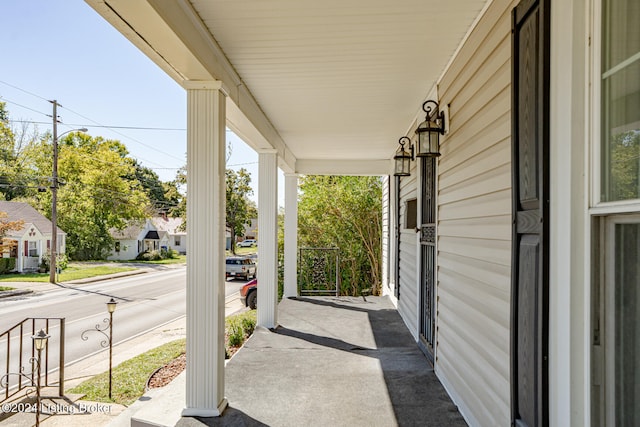 view of patio / terrace featuring covered porch