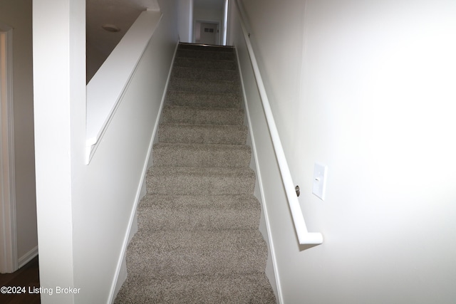 stairs with carpet