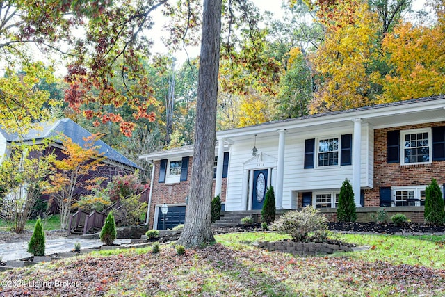 view of split foyer home