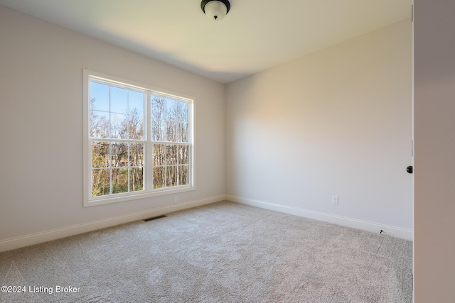 view of carpeted empty room