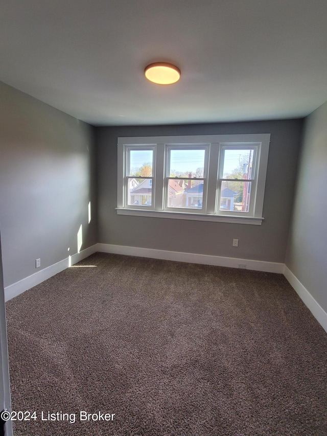 empty room featuring plenty of natural light and carpet flooring