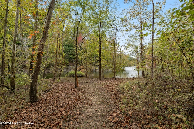 view of nature featuring a water view