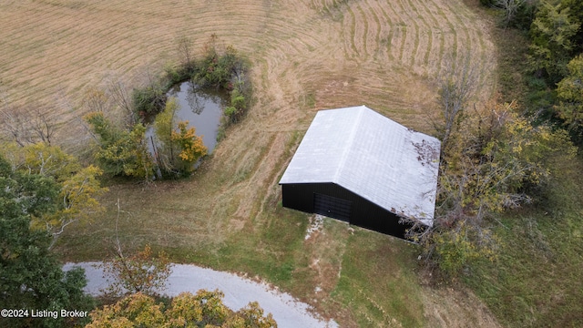 aerial view featuring a rural view