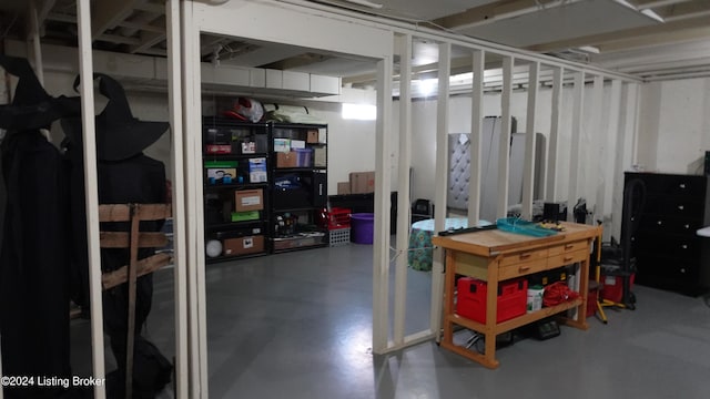 view of storage room