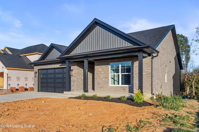 view of front of house featuring a garage