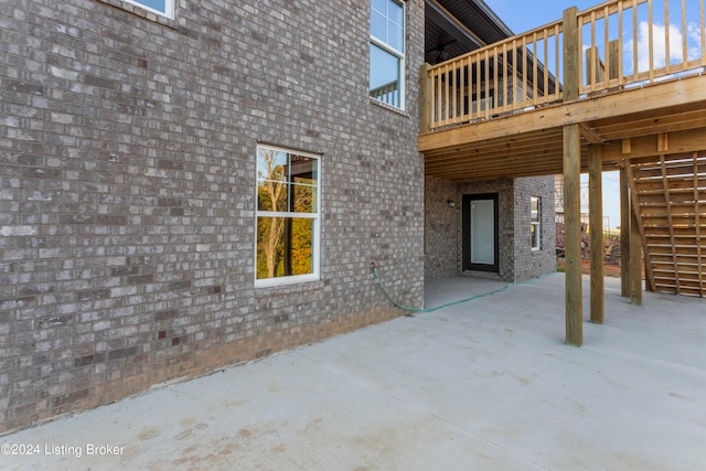 view of patio / terrace featuring a deck