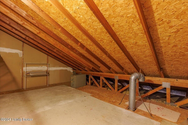 view of attic