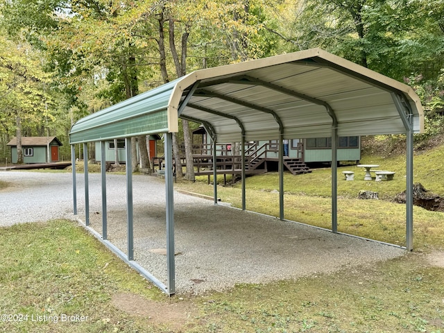 308 Oak Rd, Falls Of Rough, KY 40119 - view of vehicle parking with a detached carport