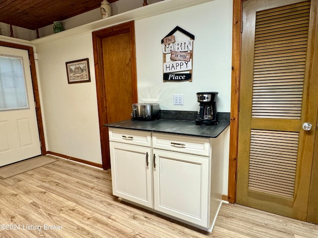 308 Oak Rd, Falls Of Rough, KY 40119 - interior space featuring light hardwood / wood-style flooring and white cabinets