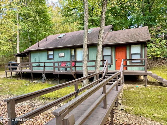 308 Oak Rd, Falls Of Rough, KY 40119 - exterior space with a wooden deck