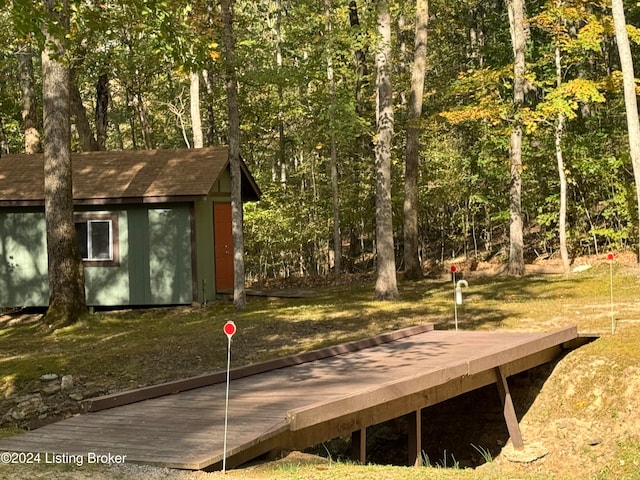 308 Oak Rd, Falls Of Rough, KY 40119 - view of yard featuring an outdoor structure