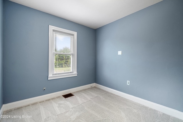 view of carpeted empty room