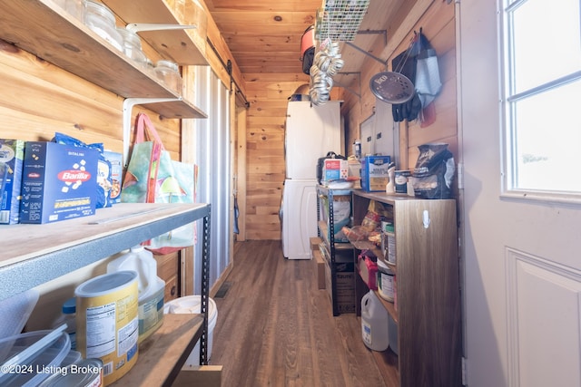 view of storage area