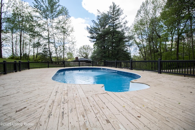 1353 Ferrill Hill Rd, Buffalo, KY 42716 - view of swimming pool featuring a deck and a fenced in pool