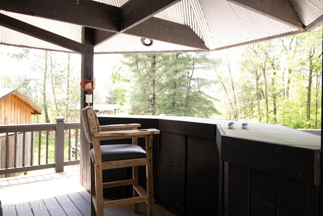 1353 Ferrill Hill Rd, Buffalo, KY 42716 - deck featuring outdoor dry bar