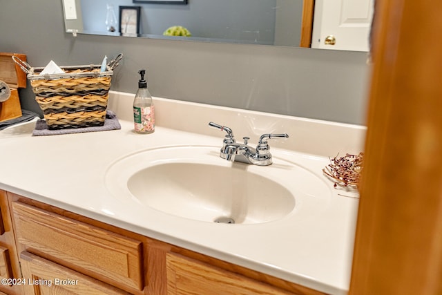 bathroom featuring vanity