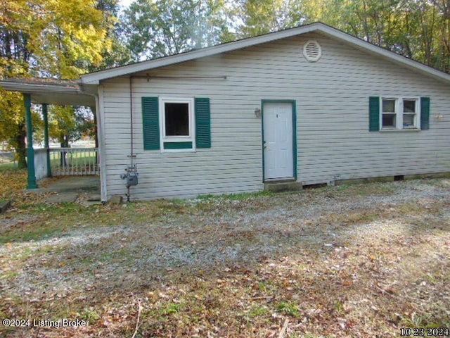 view of rear view of house