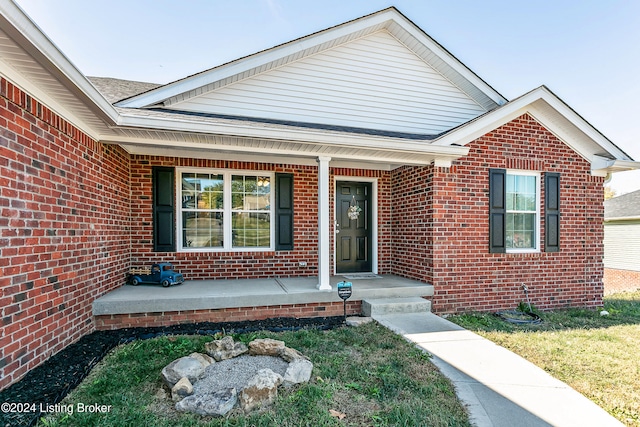 view of front of home featuring covered porch