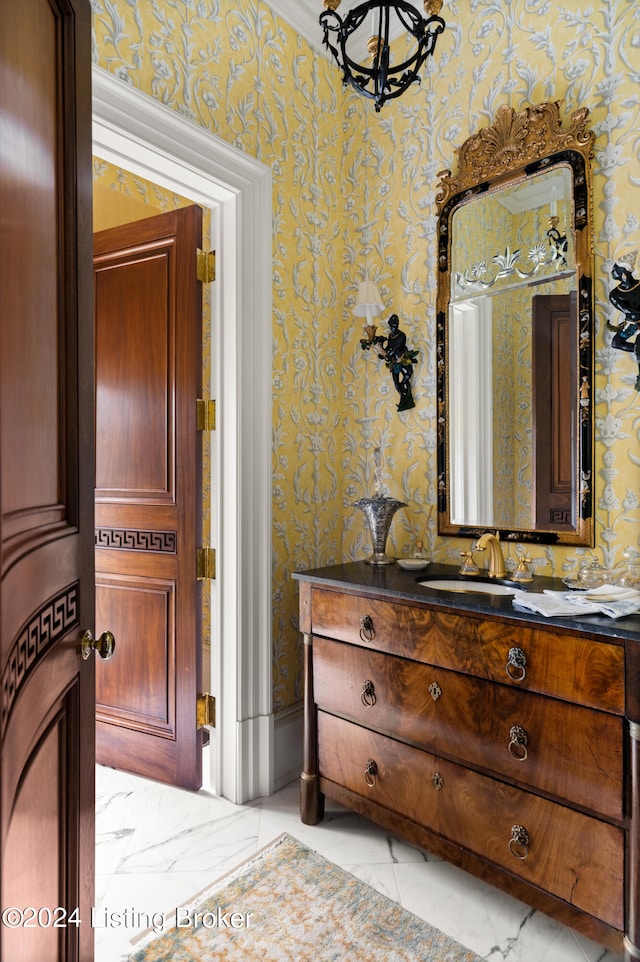 bathroom featuring vanity