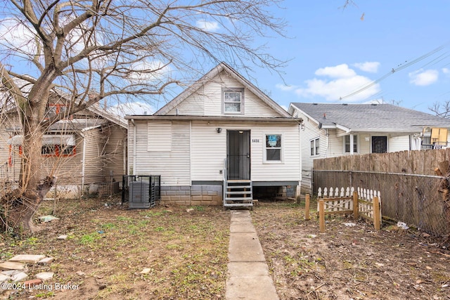 view of back of property