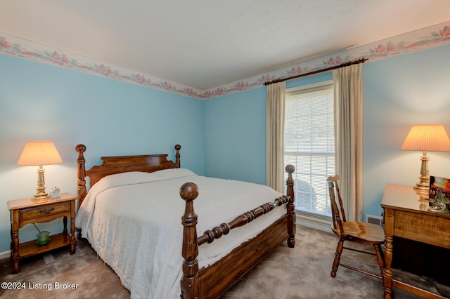 bedroom featuring carpet flooring