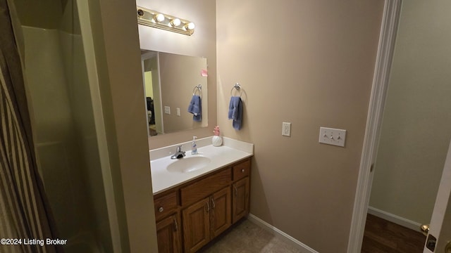 bathroom featuring vanity