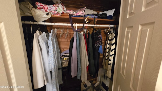 view of closet