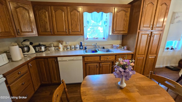 kitchen featuring dishwasher and sink