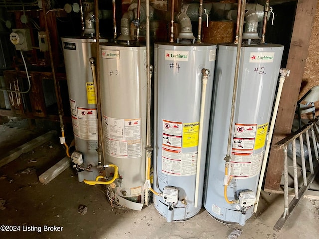 utilities with gas water heater